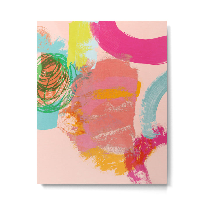 brush strokes abstract art Metal Print Gallery Image 1