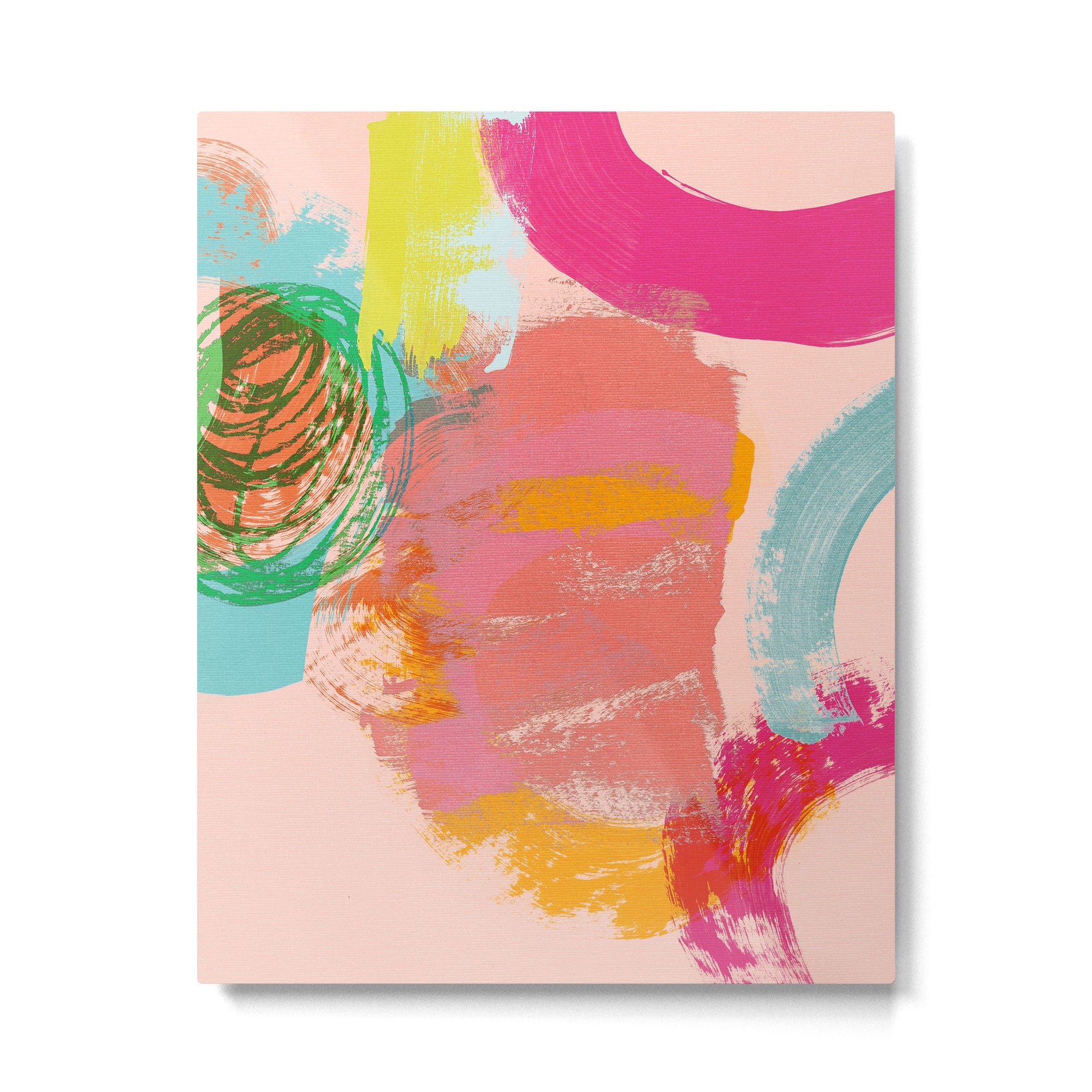 brush strokes abstract art Metal Print Gallery Image 4