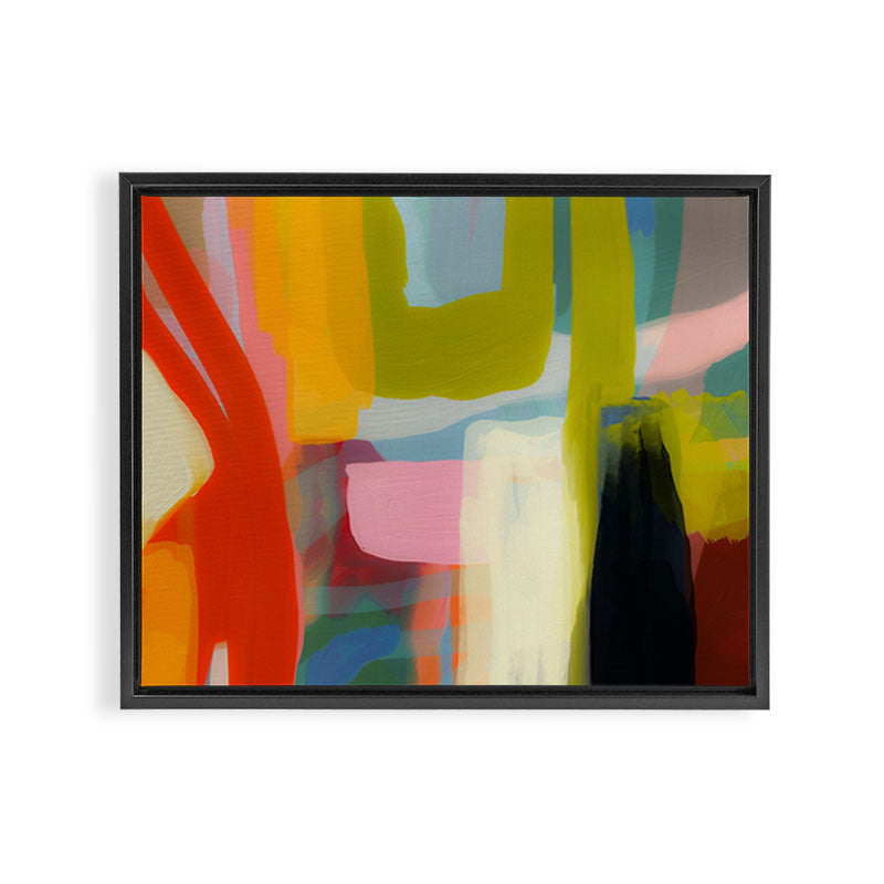 Color study 1 abstract art Framed Canvas Print Gallery Image 3