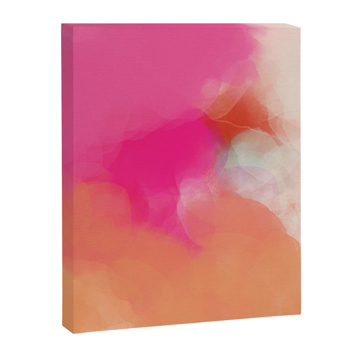 dreamy days in pink peach aquarell Canvas Print Gallery Image 1