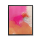 dreamy days in pink peach aquarell Framed Canvas Print Gallery Image 8