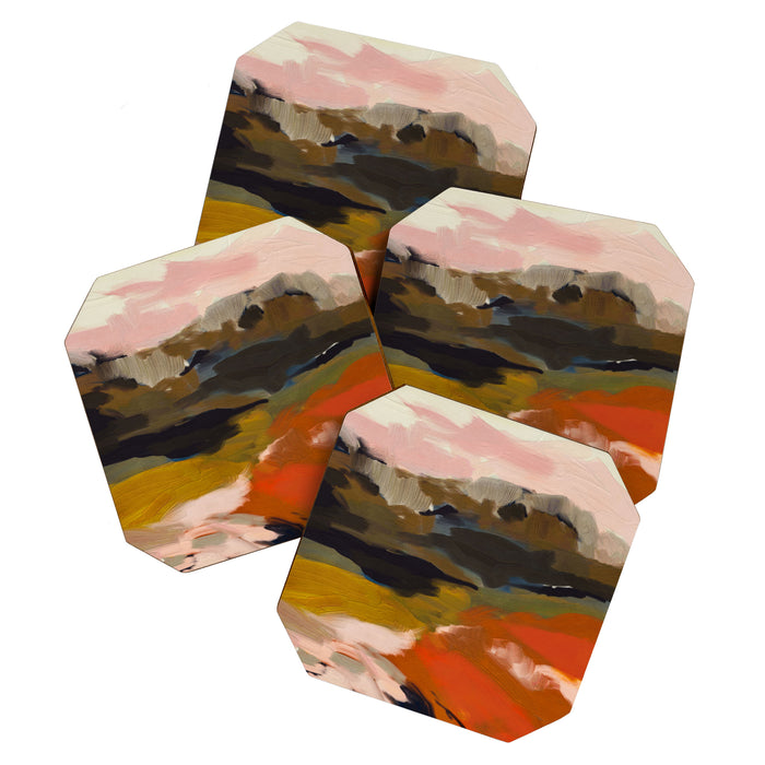 fall abstract landscape Coaster Gallery Image 1