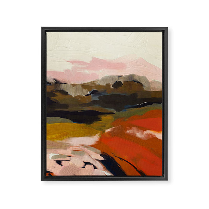 fall abstract landscape Framed Canvas Print Gallery Image 1