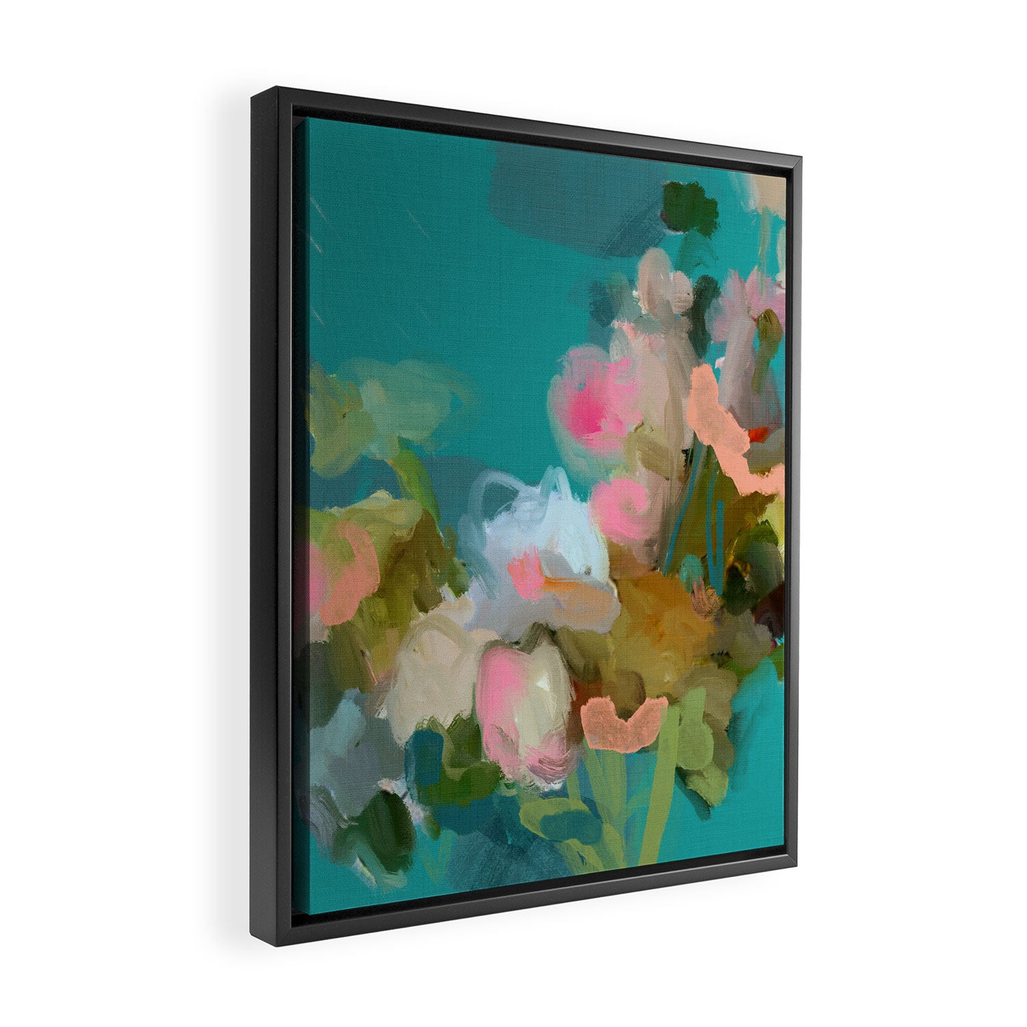 floral abstract 1 22 Framed Canvas Print Gallery Image 2