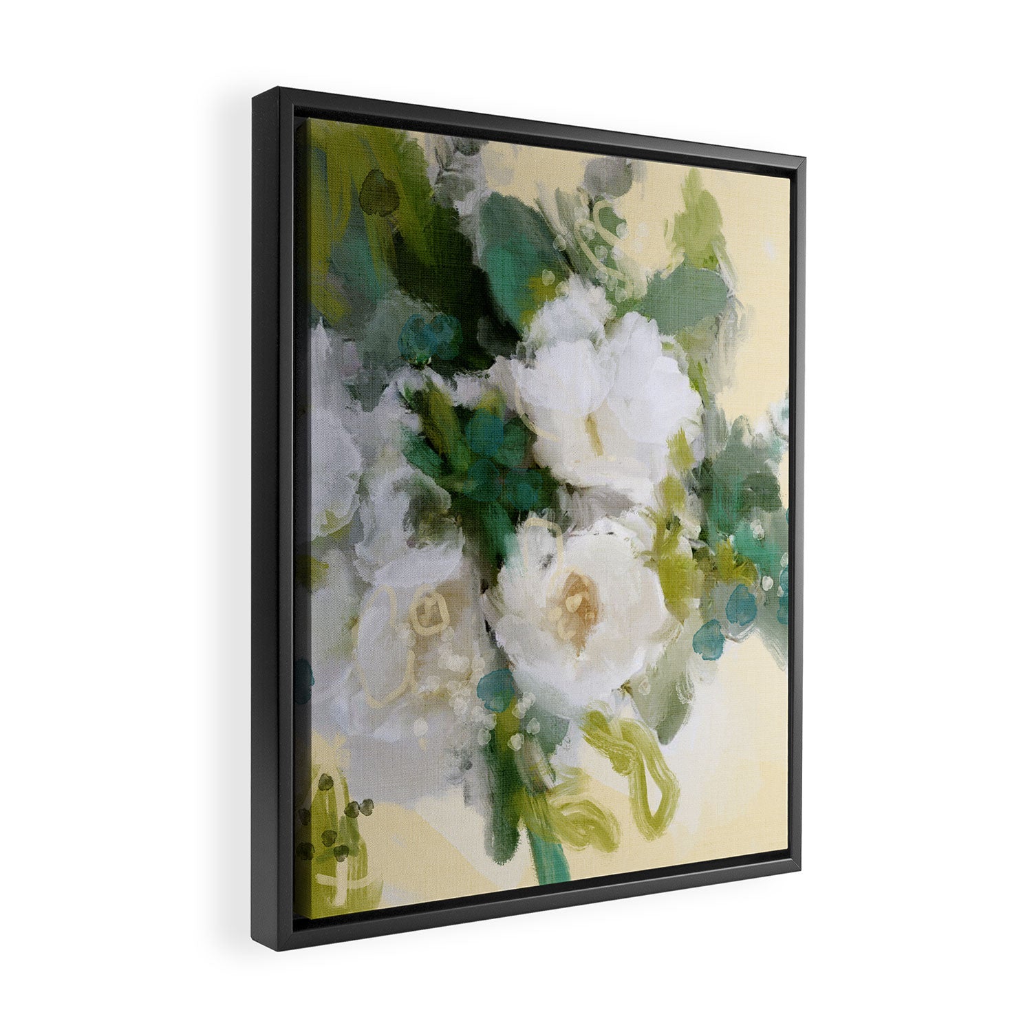 floral abstract 2 22 Framed Canvas Print Gallery Image 2