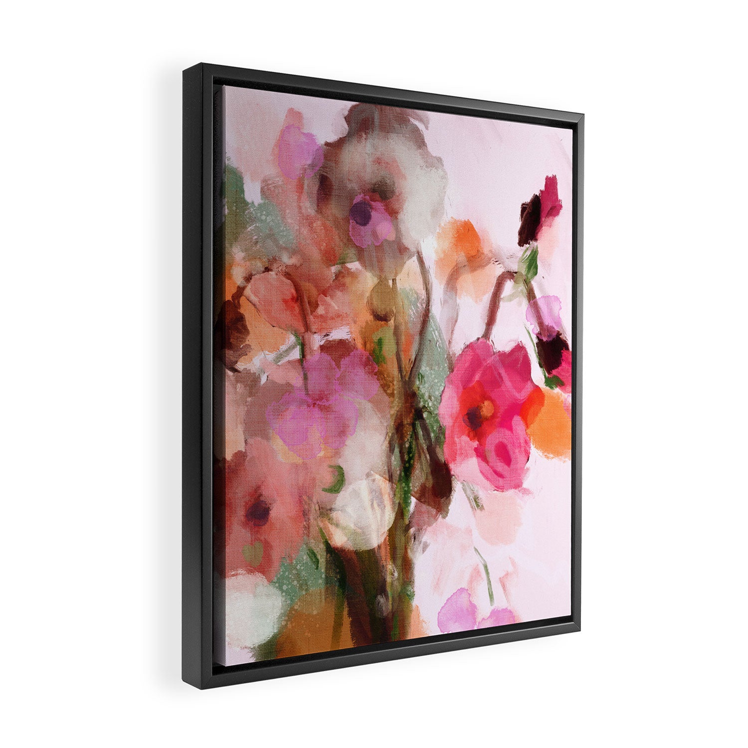 floral abstract 3 22 Framed Canvas Print Gallery Image 2