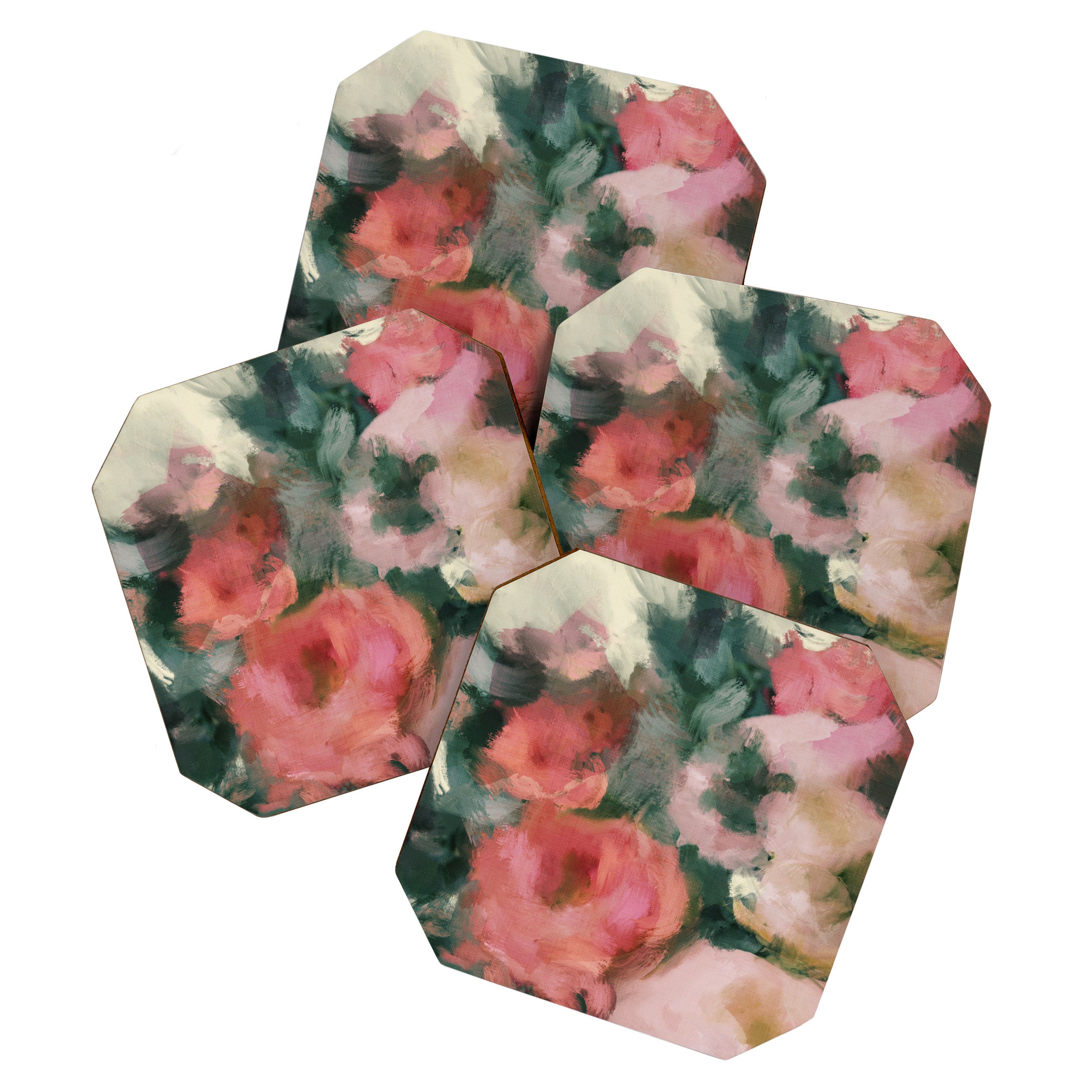 floral abstract 4 22 Coaster Gallery Image 1