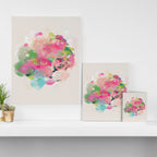 floral abstract bouquet Canvas Print Gallery Image 3