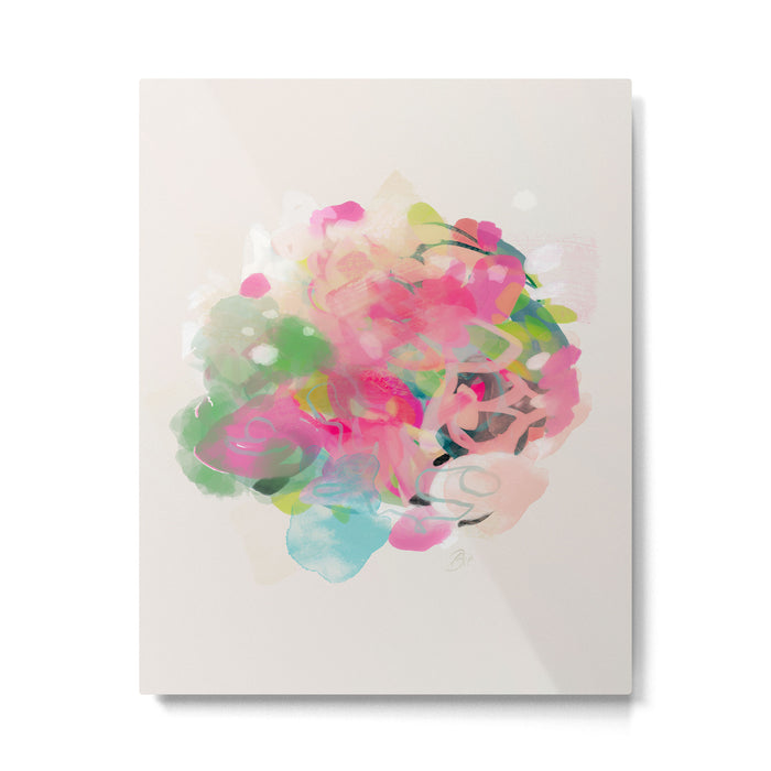 floral abstract bouquet Metal Print Gallery Image 1