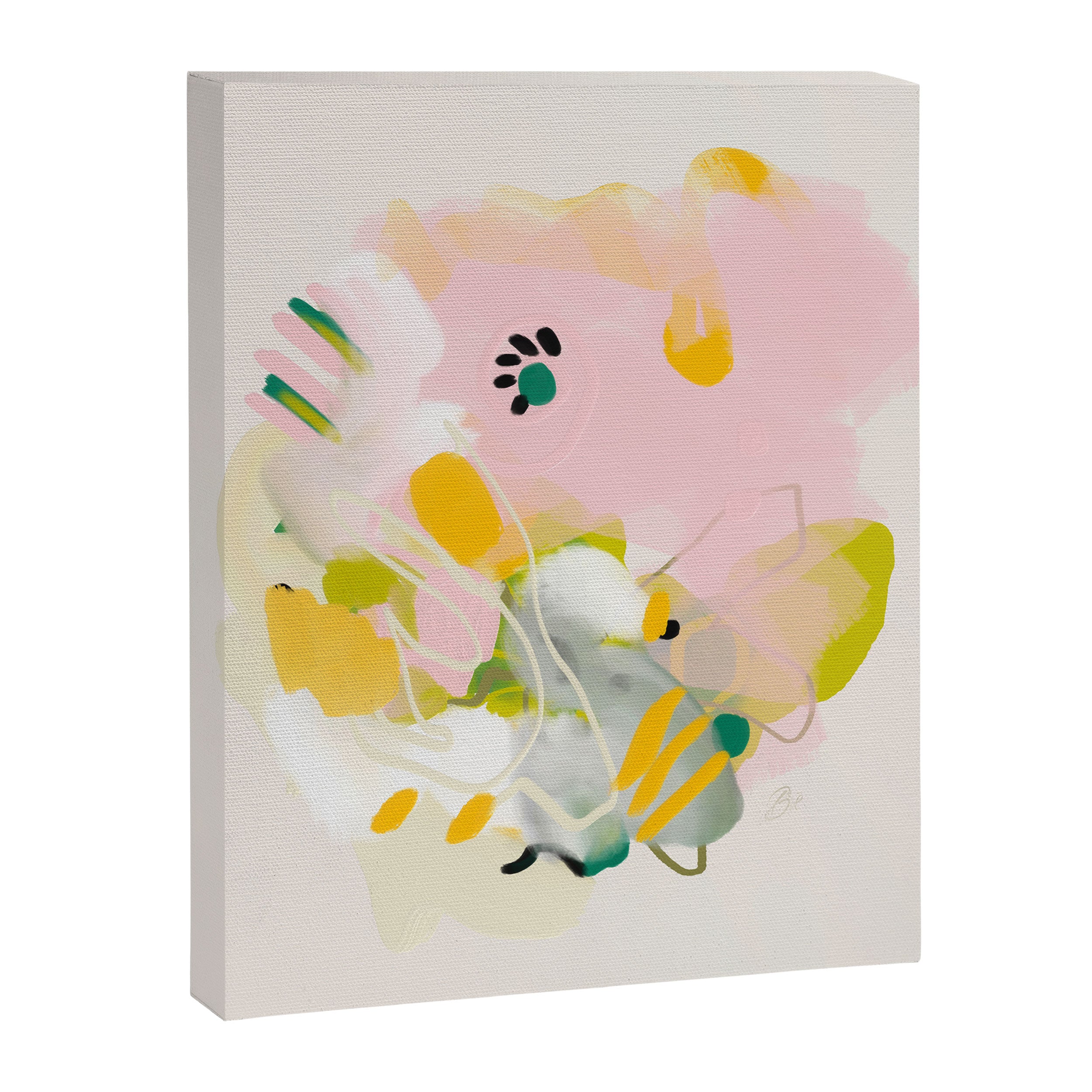 floral abstract spring bouquet 2 Canvas Print Gallery Image 6