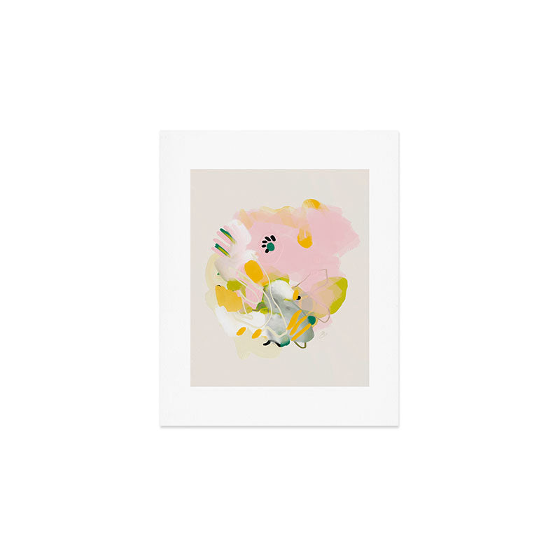 floral abstract spring bouquet 2 Art Print Gallery Image 1