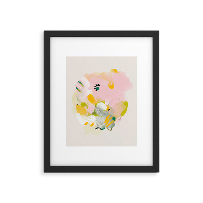 floral abstract spring bouquet 2 Framed Art Print Gallery Image 1