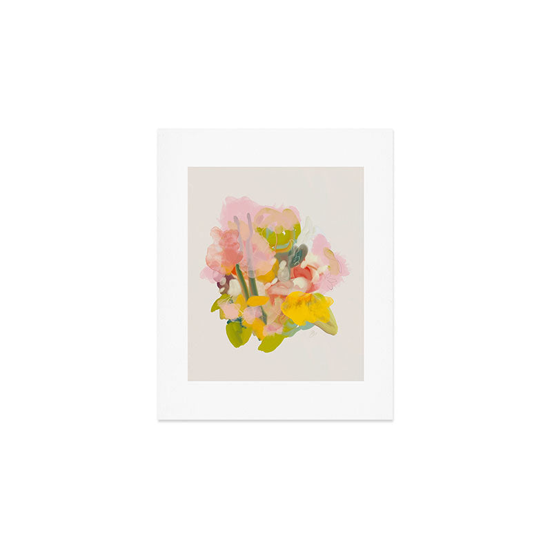 floral abstract spring bouquet Art Print Gallery Image 1
