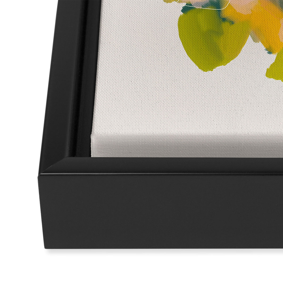 floral abstract spring bouquet Framed Canvas Print Gallery Image 3