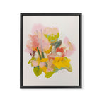 floral abstract spring bouquet Framed Canvas Print Gallery Image 6