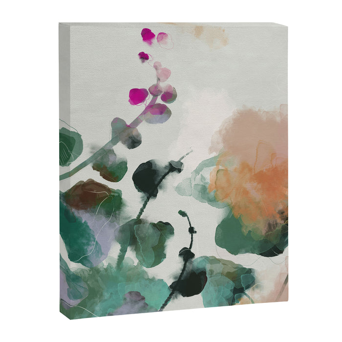 floral abstract summer autumn Canvas Print Gallery Image 1