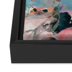 floral bloom abstract painting Framed Canvas Print Gallery Image 3