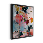 floral bloom abstract painting Framed Canvas Print Gallery Image 2