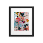 floral bloom abstract painting Framed Art Print Gallery Image 5