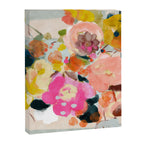 floral bouquet from above abstract art Canvas Print Gallery Image 6