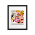 floral bouquet from above abstract art Framed Art Print Gallery Image 5