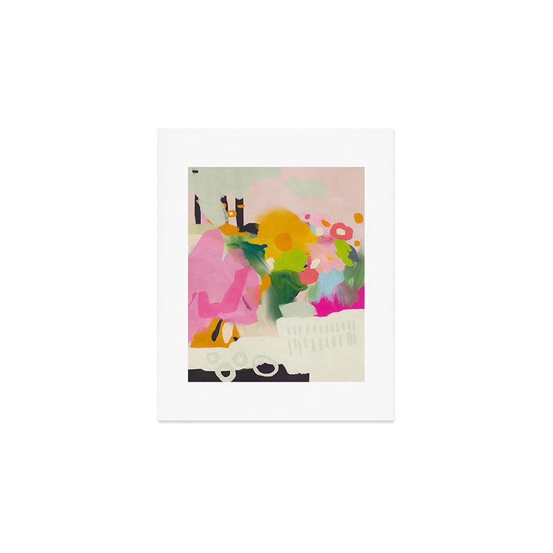 floral color study abstract art Art Print Gallery Image 1