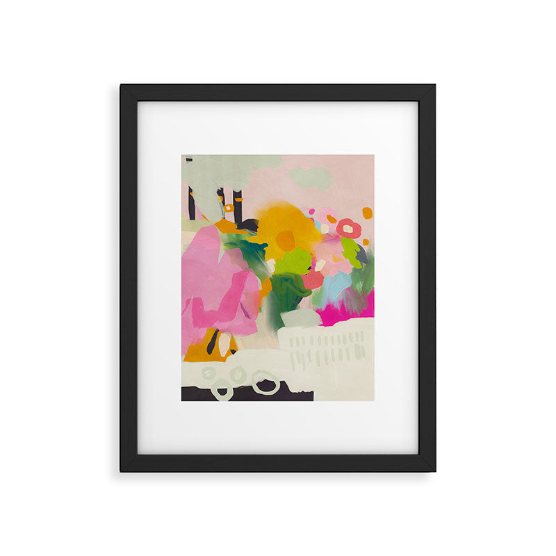 floral color study abstract art Framed Art Print Gallery Image 5