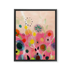 floral power abstract Framed Canvas Print Gallery Image 8