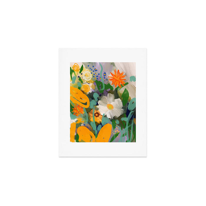floral spring abstract painting Art Print Gallery Image 1