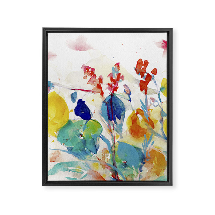 floral summer Framed Canvas Print Gallery Image 1