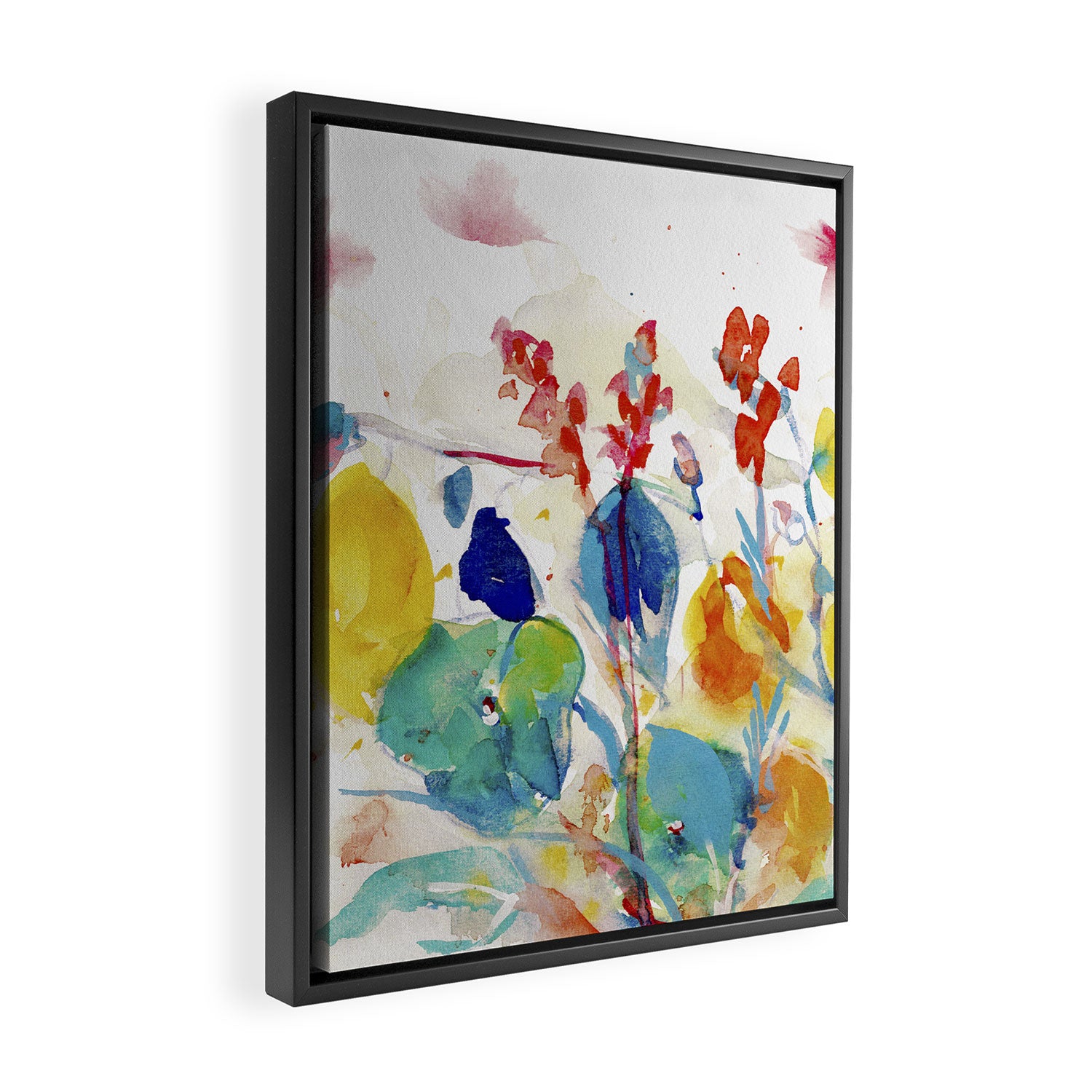 floral summer Framed Canvas Print Gallery Image 2