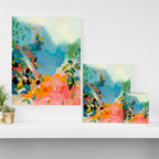 garden with sea view and olive tree Canvas Print Gallery Image 3