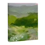 green abstract landscape art Canvas Print Gallery Image 8