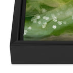 green abstract landscape art Framed Canvas Print Gallery Image 3