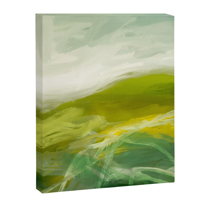 green landscape abstract art Canvas Print Gallery Image 1