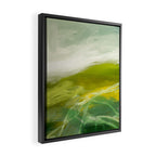 green landscape abstract art Framed Canvas Print Gallery Image 2