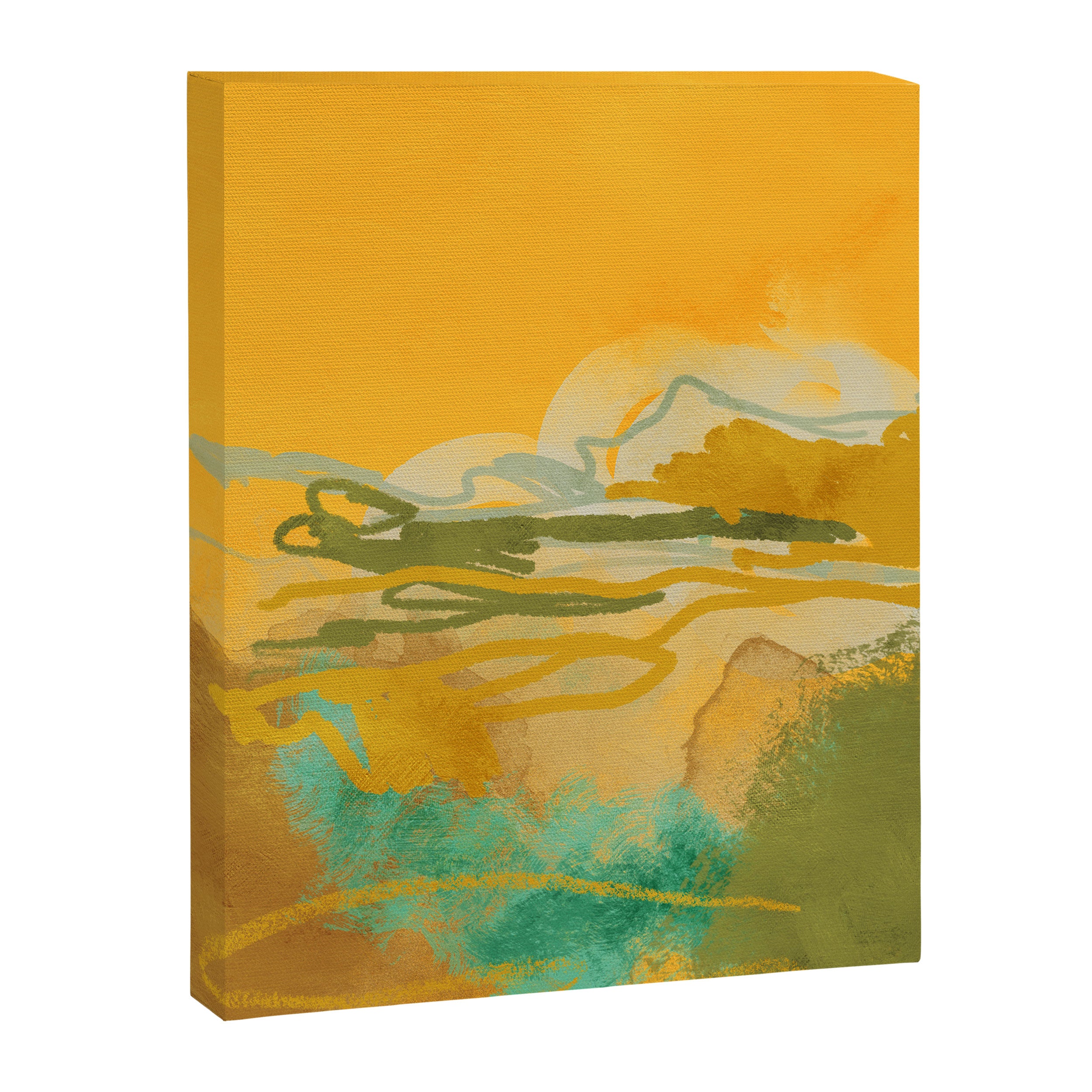 hot summer days landscape abstract Canvas Print Gallery Image 6
