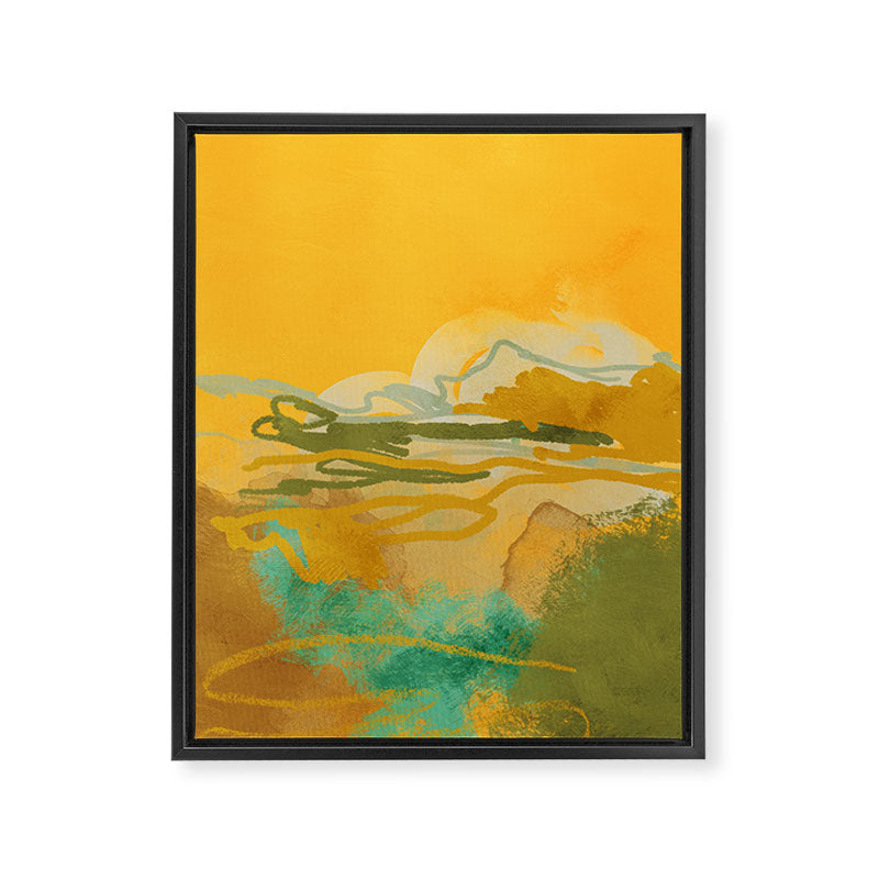 hot summer days landscape abstract Framed Canvas Print Gallery Image 6