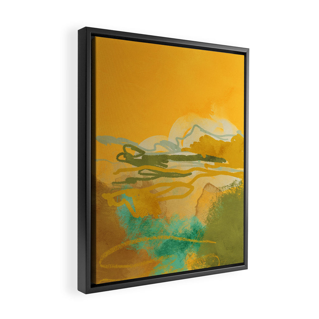 hot summer days landscape abstract Framed Canvas Print Gallery Image 2