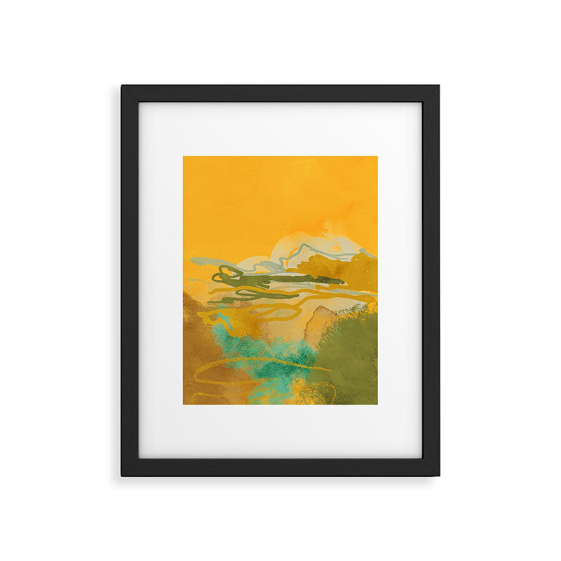 hot summer days landscape abstract Framed Art Print Gallery Image 5