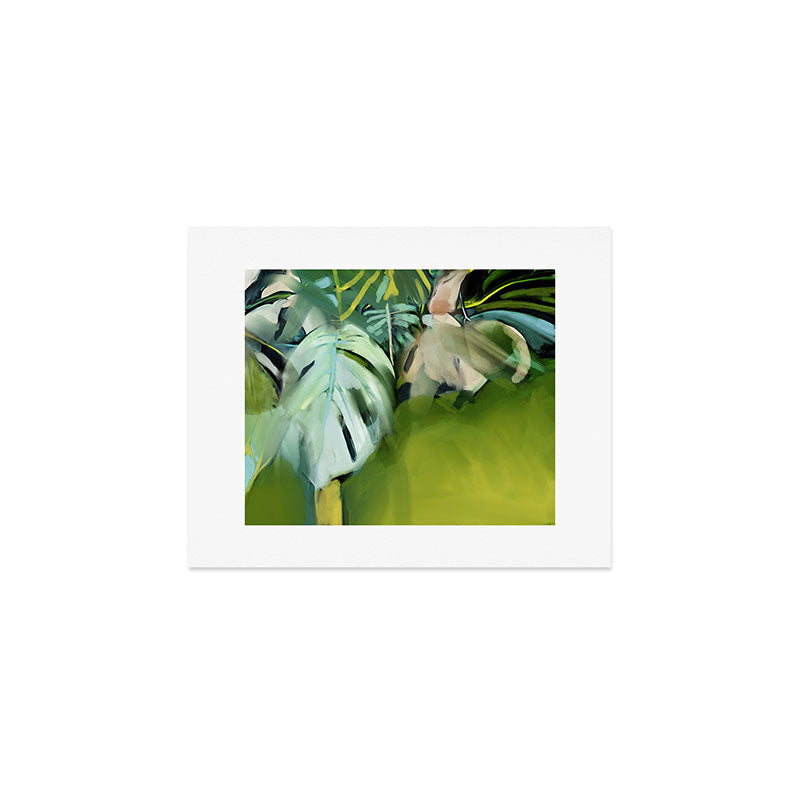 Jungle Abstract Leaves Art Print Gallery Image 1