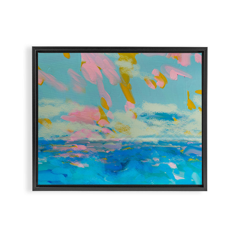 la mer in summer  Framed Canvas Print Gallery Image 3