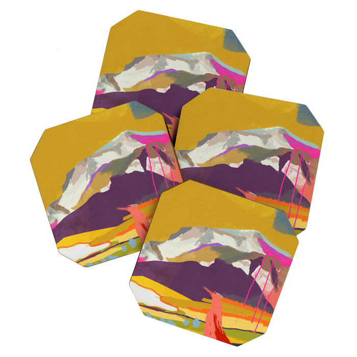landscape abstract Coaster Gallery Image 1