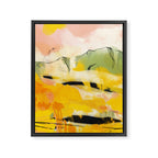 landscape abtract - paysage jaune Framed Canvas Print Gallery Image 8