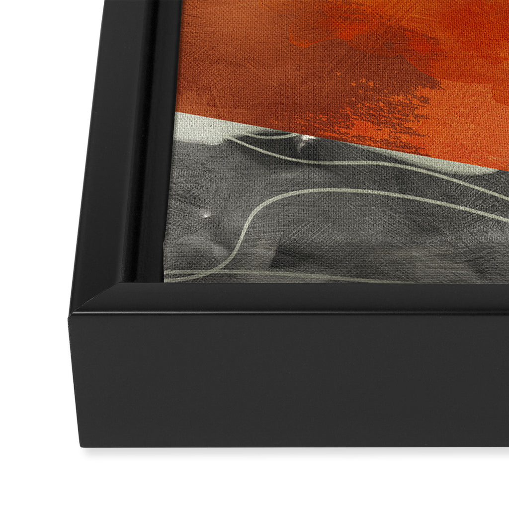 landscape in fall abstract art Framed Canvas Print Gallery Image 3