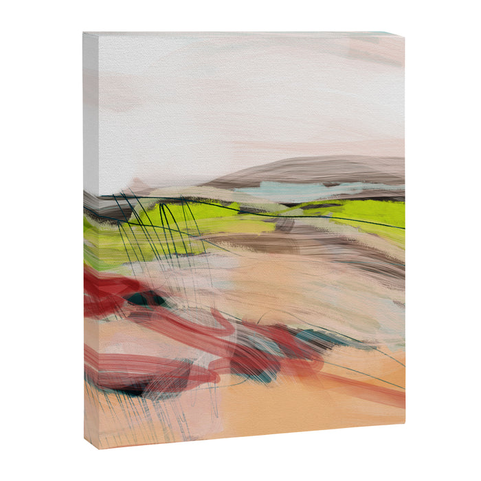 landscape in pastel abstract Canvas Print Gallery Image 1
