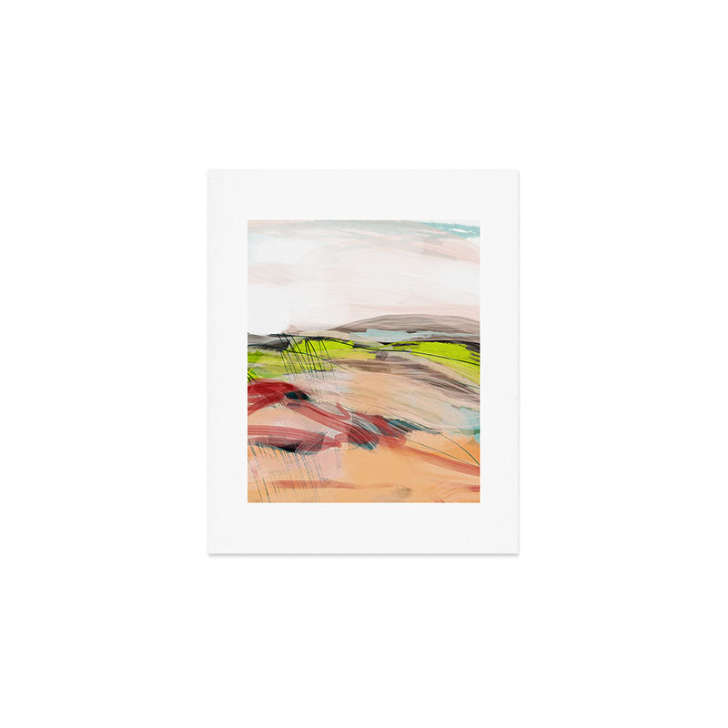 landscape in pastel abstract Art Print Gallery Image 1