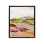 landscape in pastel abstract Framed Canvas Print Gallery Image 8