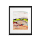 landscape in pastel abstract Framed Art Print Gallery Image 6