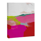 landscape in red with pink abstract art Canvas Print Gallery Image 6
